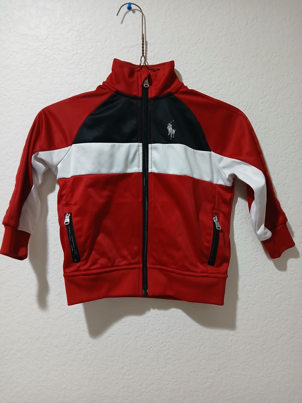 Polo by Ralph Lauren Red & White Kids Track Jacket